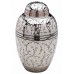 Brass Urn (White with Gold and Black Detailing) 